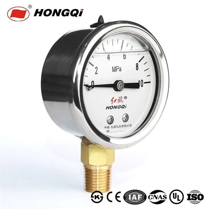 Oil filled stainless steel pressure gauge