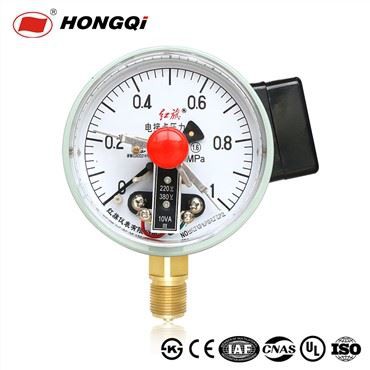 Gjengetilkobling Trykkmåler med elektrisk alarm