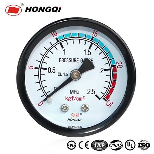 50mm Pressure Gauge With Black Painted Steel Case