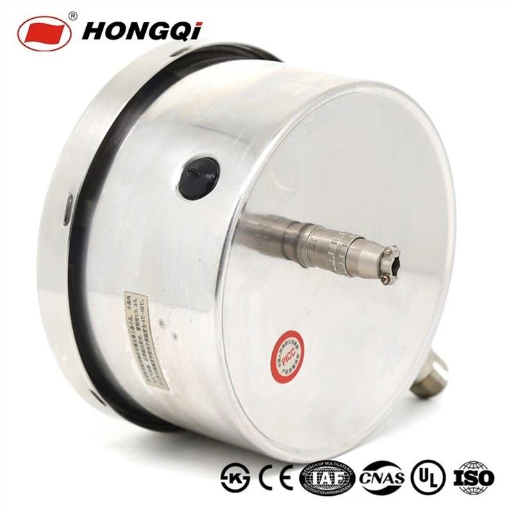 Electricity Contacts Device Oil Filled Full Stainless Steel Pressure Gauge